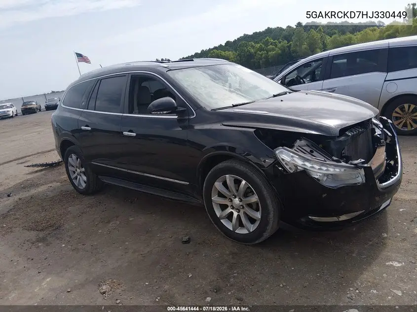 2017 Buick Enclave Premium VIN: 5GAKRCKD7HJ330449 Lot: 45641444