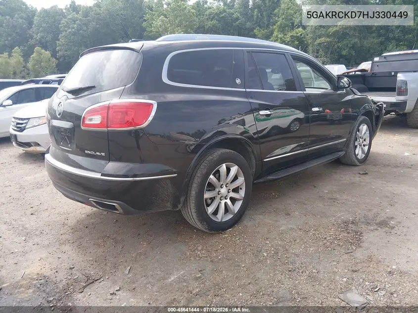 2017 Buick Enclave Premium VIN: 5GAKRCKD7HJ330449 Lot: 45641444