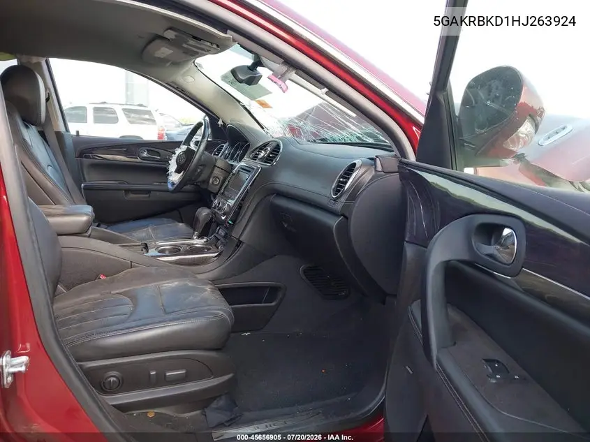 2017 Buick Enclave Leather VIN: 5GAKRBKD1HJ263924 Lot: 45656905