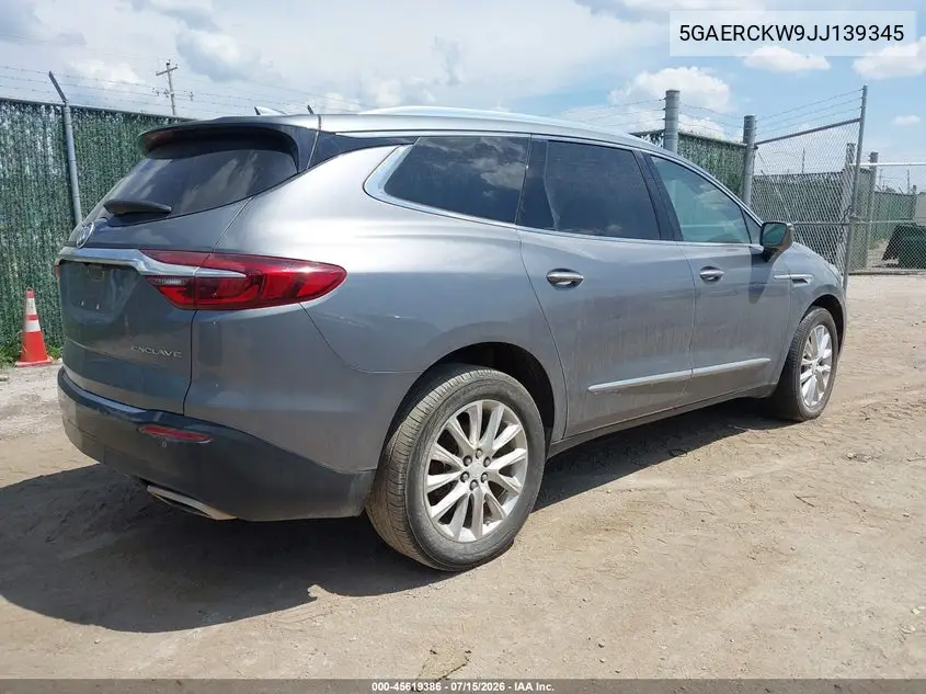 2018 Buick Enclave Premium VIN: 5GAERCKW9JJ139345 Lot: 45619386