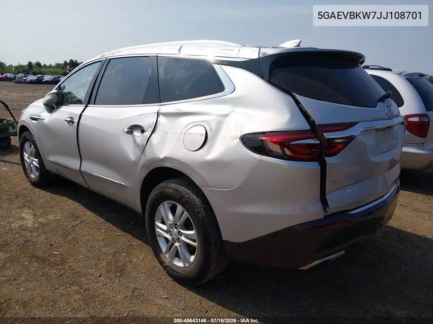 2018 Buick Enclave Premium VIN: 5GAEVBKW7JJ108701 Lot: 45643146