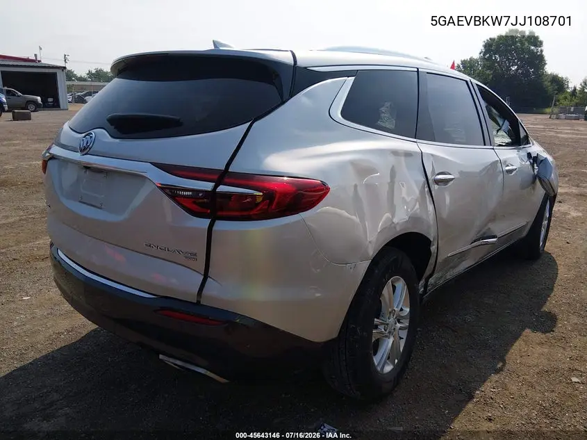 2018 Buick Enclave Premium VIN: 5GAEVBKW7JJ108701 Lot: 45643146