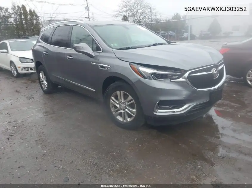 5GAEVAKWXKJ303252 2019 Buick Enclave Awd Essence