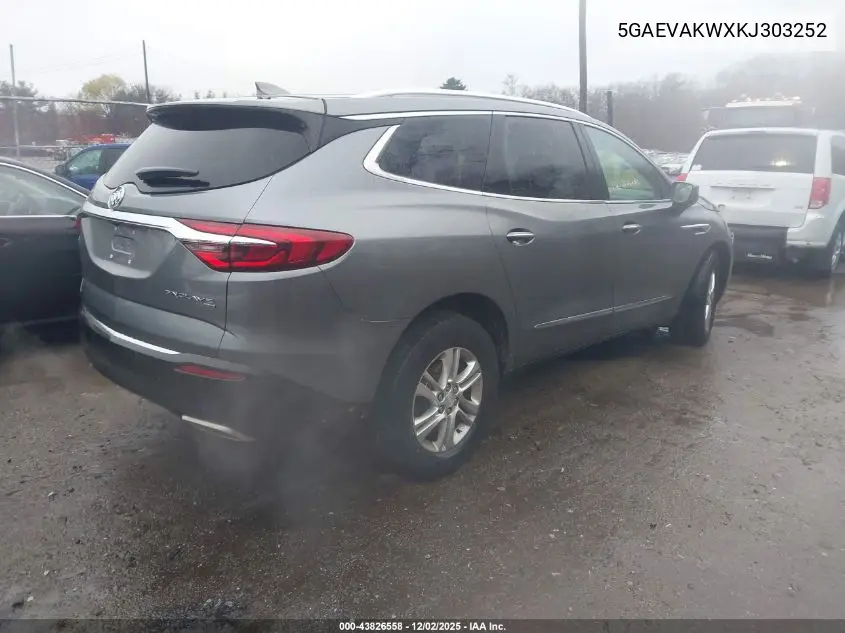 5GAEVAKWXKJ303252 2019 Buick Enclave Awd Essence