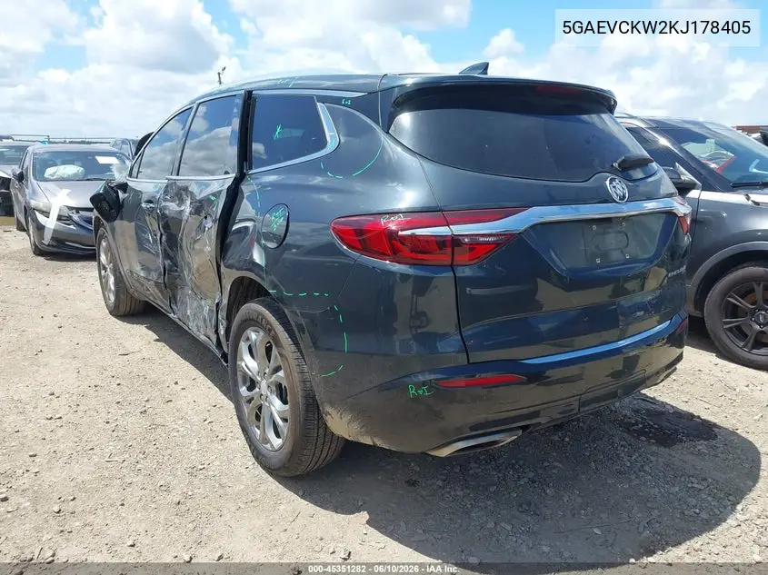 2019 Buick Enclave Awd Avenir VIN: 5GAEVCKW2KJ178405 Lot: 45351282
