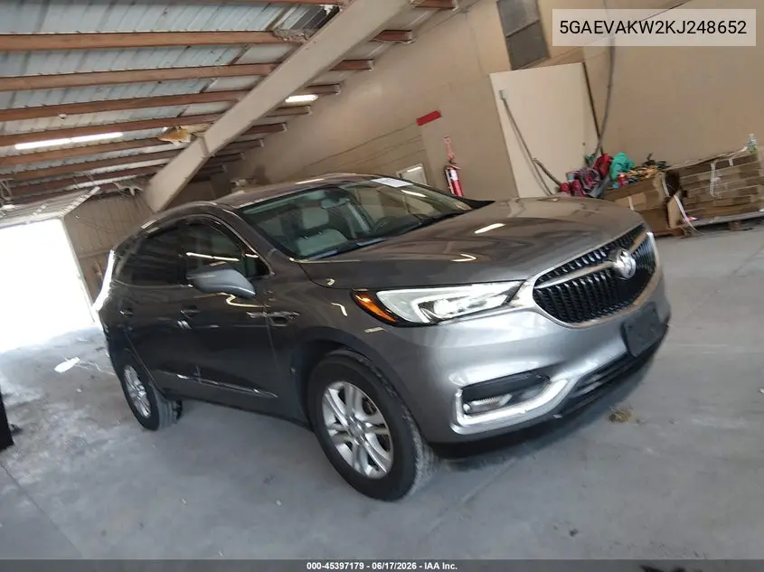 2019 Buick Enclave Awd Essence VIN: 5GAEVAKW2KJ248652 Lot: 45397179
