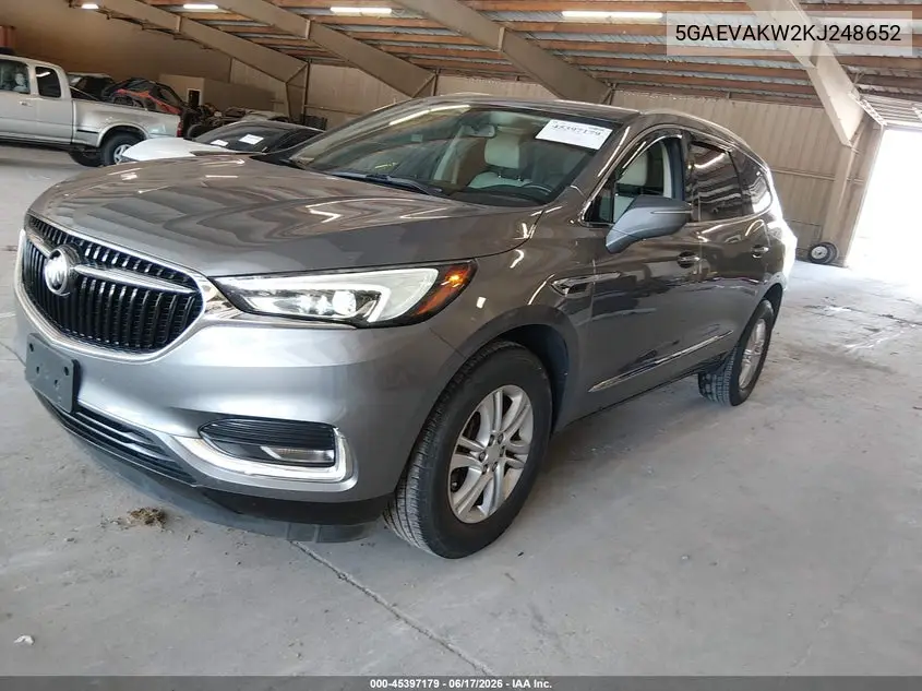 2019 Buick Enclave Awd Essence VIN: 5GAEVAKW2KJ248652 Lot: 45397179