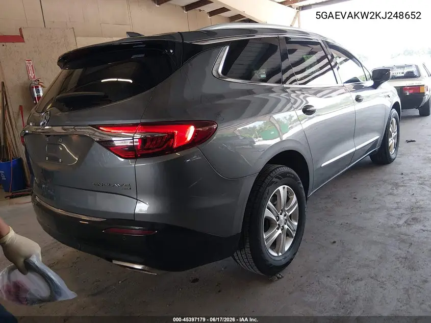 2019 Buick Enclave Awd Essence VIN: 5GAEVAKW2KJ248652 Lot: 45397179