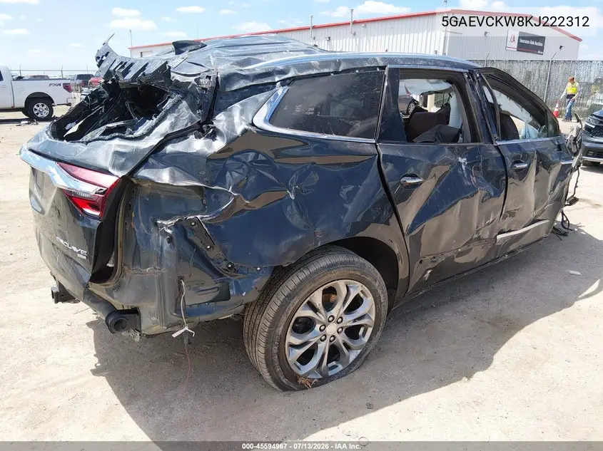 2019 Buick Enclave Awd Avenir VIN: 5GAEVCKW8KJ222312 Lot: 45594967