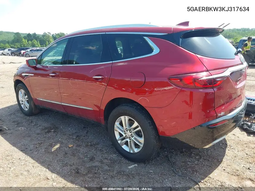 2019 Buick Enclave Fwd Essence VIN: 5GAERBKW3KJ317634 Lot: 45641393