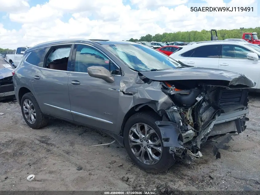 2019 Buick Enclave Fwd Avenir VIN: 5GAERDKW9KJ119491 Lot: 45669908