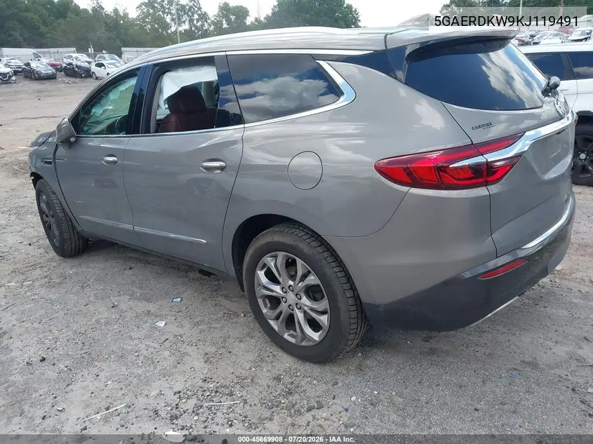 2019 Buick Enclave Fwd Avenir VIN: 5GAERDKW9KJ119491 Lot: 45669908
