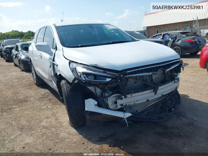 2019 Buick Enclave Fwd Essence VIN: 5GAERBKWXKJ253981 Lot: 45683989