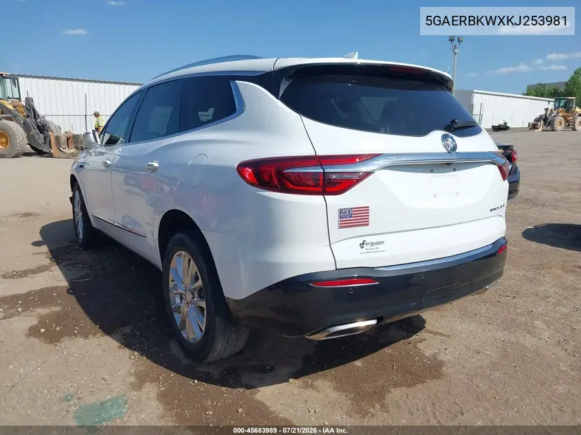 2019 Buick Enclave Fwd Essence VIN: 5GAERBKWXKJ253981 Lot: 45683989