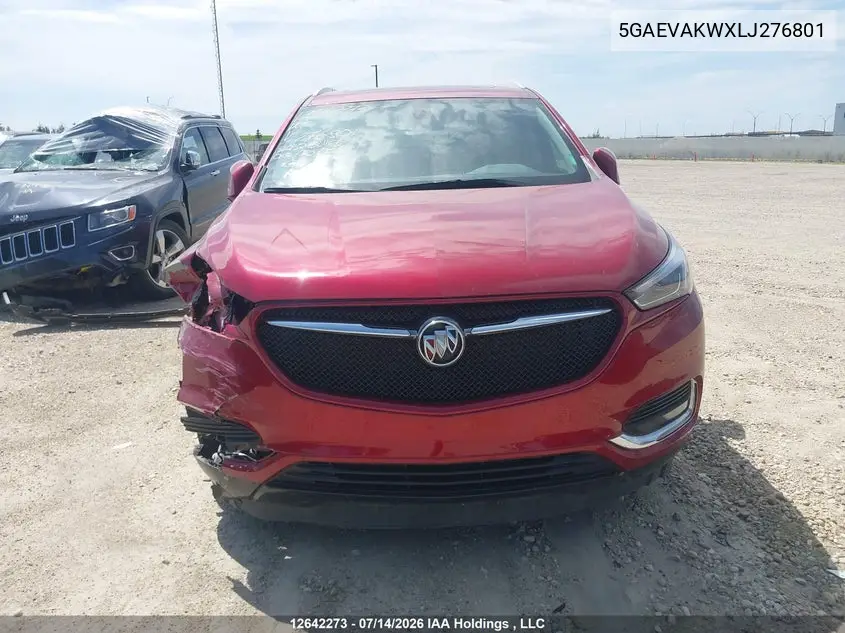 2020 Buick Enclave Essence VIN: 5GAEVAKWXLJ276801 Lot: 12642273