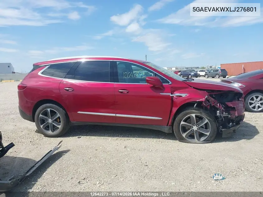 2020 Buick Enclave Essence VIN: 5GAEVAKWXLJ276801 Lot: 12642273