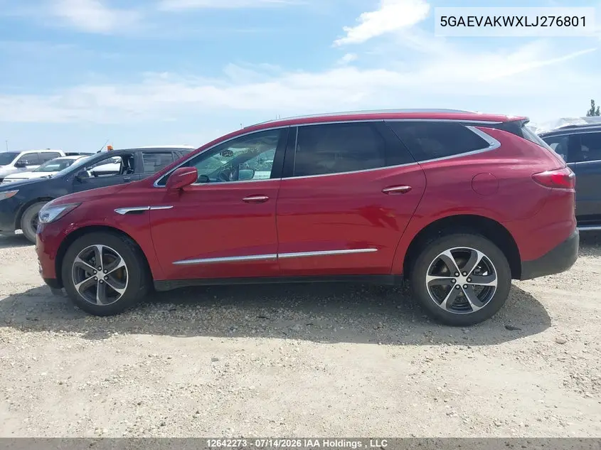 2020 Buick Enclave Essence VIN: 5GAEVAKWXLJ276801 Lot: 12642273
