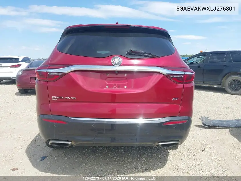 2020 Buick Enclave Essence VIN: 5GAEVAKWXLJ276801 Lot: 12642273