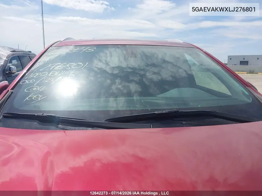 2020 Buick Enclave Essence VIN: 5GAEVAKWXLJ276801 Lot: 12642273