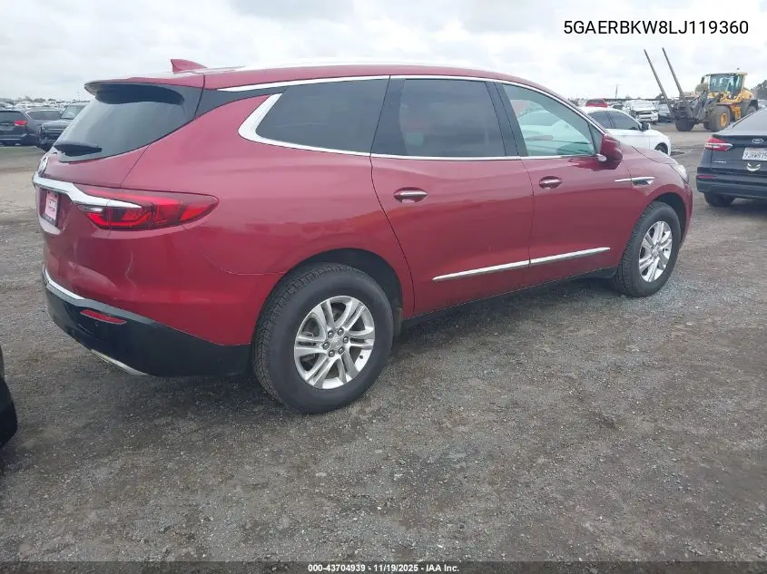 5GAERBKW8LJ119360 2020 Buick Enclave Fwd Essence