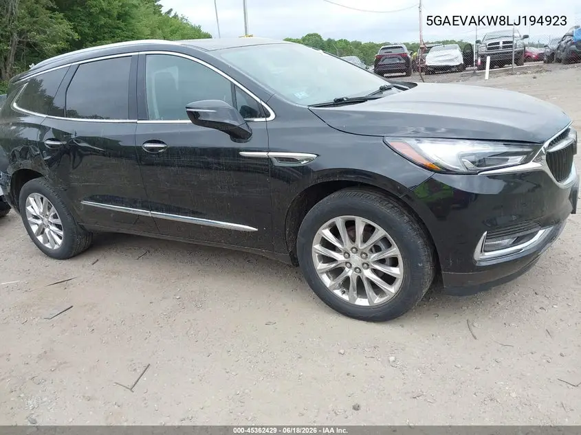 2020 Buick Enclave Awd Essence VIN: 5GAEVAKW8LJ194923 Lot: 45362429