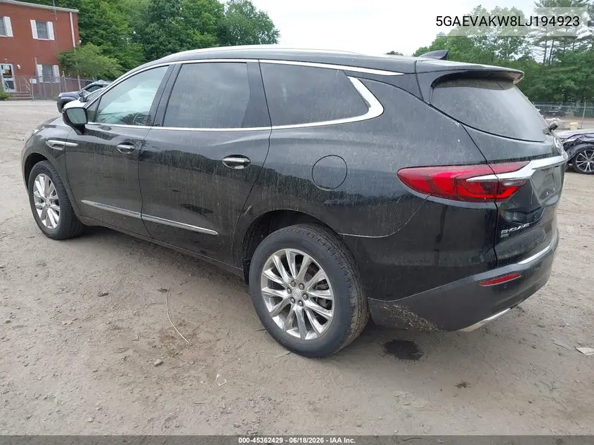 2020 Buick Enclave Awd Essence VIN: 5GAEVAKW8LJ194923 Lot: 45362429