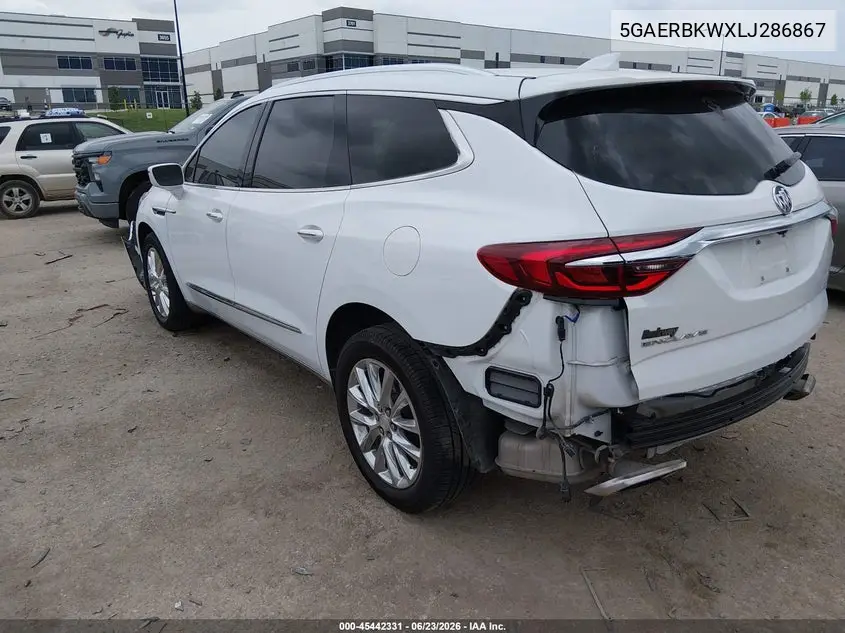 2020 Buick Enclave Fwd Essence VIN: 5GAERBKWXLJ286867 Lot: 45442331