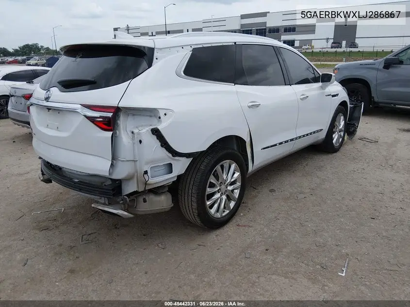 2020 Buick Enclave Fwd Essence VIN: 5GAERBKWXLJ286867 Lot: 45442331