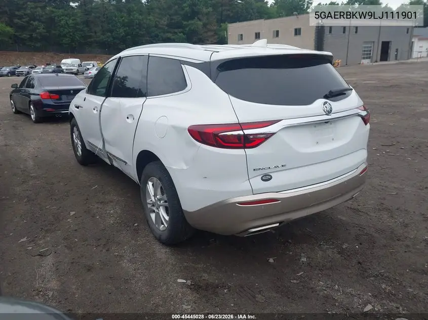2020 Buick Enclave Fwd Essence VIN: 5GAERBKW9LJ111901 Lot: 45445028