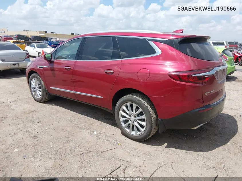 2020 Buick Enclave Awd Premium VIN: 5GAEVBKW8LJ190666 Lot: 45631442