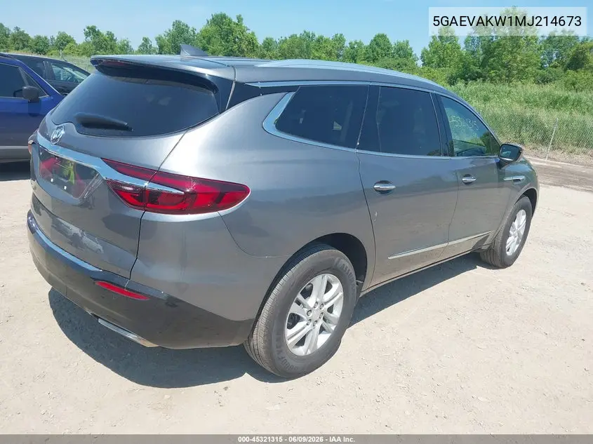 2021 Buick Enclave Awd Essence VIN: 5GAEVAKW1MJ214673 Lot: 45321315