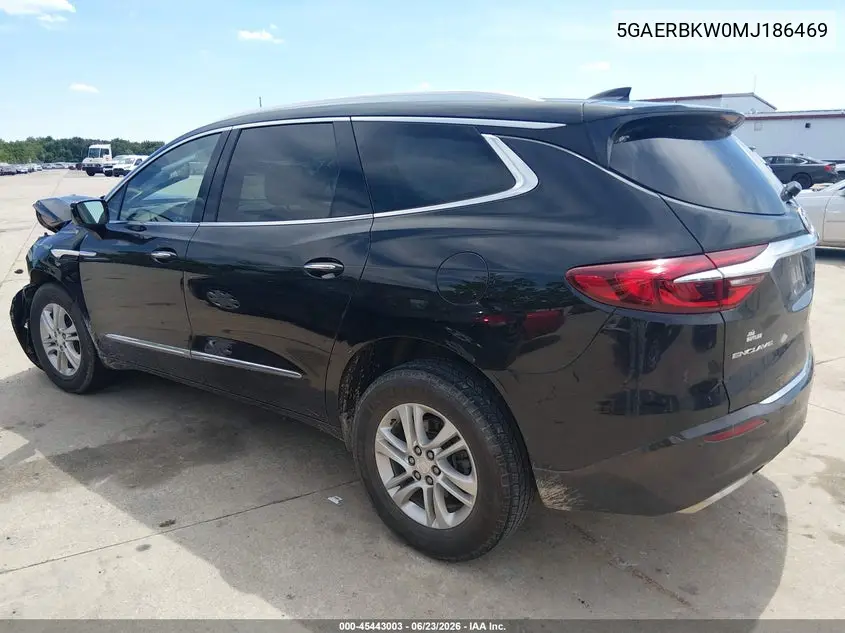 2021 Buick Enclave Fwd Essence VIN: 5GAERBKW0MJ186469 Lot: 45443003