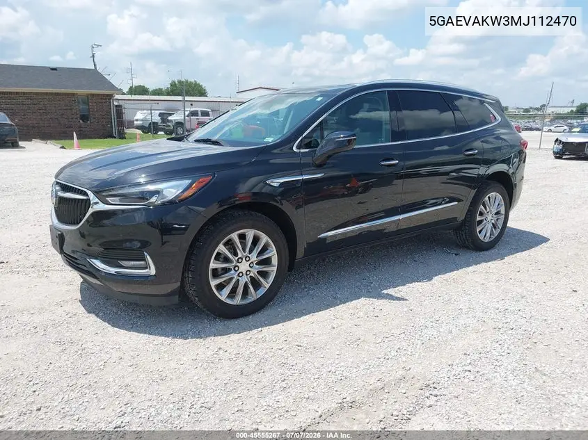 2021 Buick Enclave Awd Essence VIN: 5GAEVAKW3MJ112470 Lot: 45555267