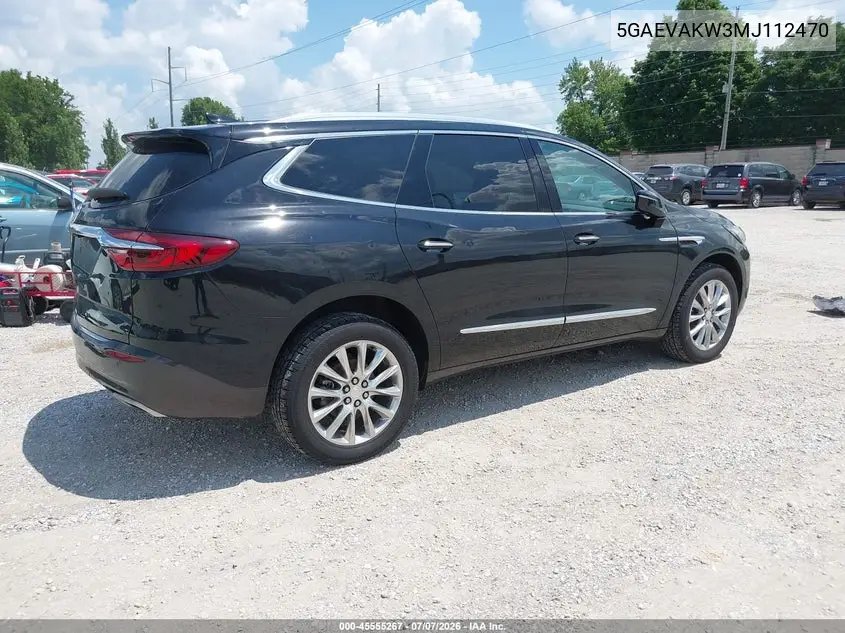 2021 Buick Enclave Awd Essence VIN: 5GAEVAKW3MJ112470 Lot: 45555267