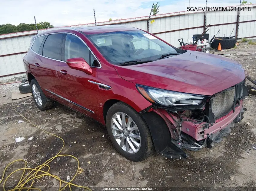 2021 Buick Enclave Awd Premium VIN: 5GAEVBKW8MJ218418 Lot: 45607537