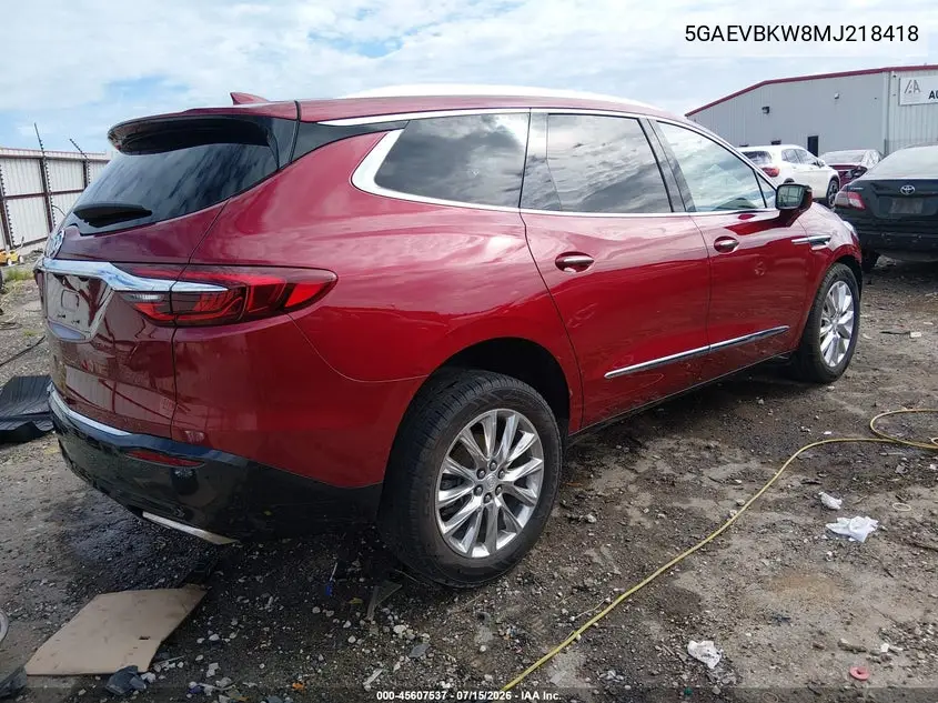 2021 Buick Enclave Awd Premium VIN: 5GAEVBKW8MJ218418 Lot: 45607537