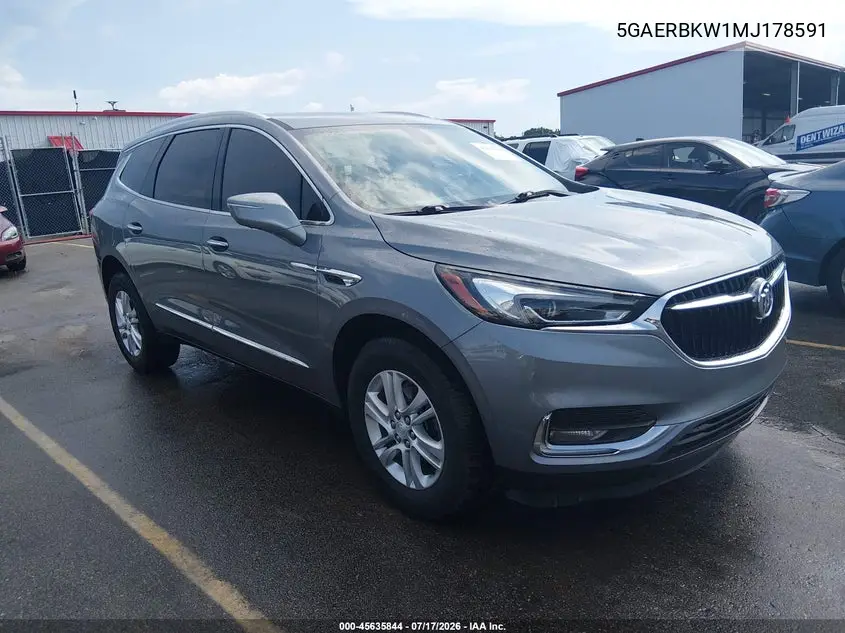 2021 Buick Enclave Fwd Essence VIN: 5GAERBKW1MJ178591 Lot: 45635844