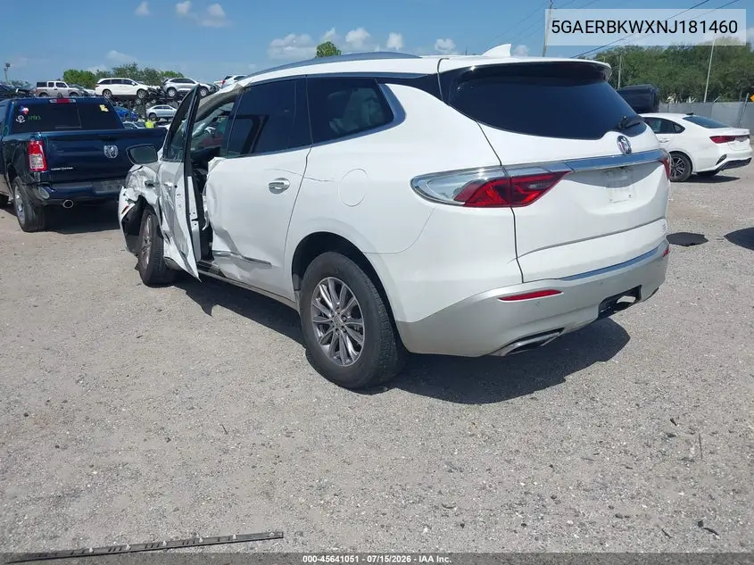 2022 Buick Enclave Fwd Essence VIN: 5GAERBKWXNJ181460 Lot: 45641051