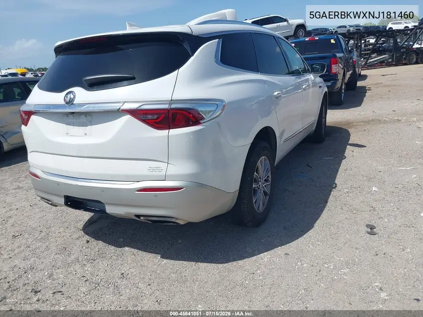 2022 Buick Enclave Fwd Essence VIN: 5GAERBKWXNJ181460 Lot: 45641051