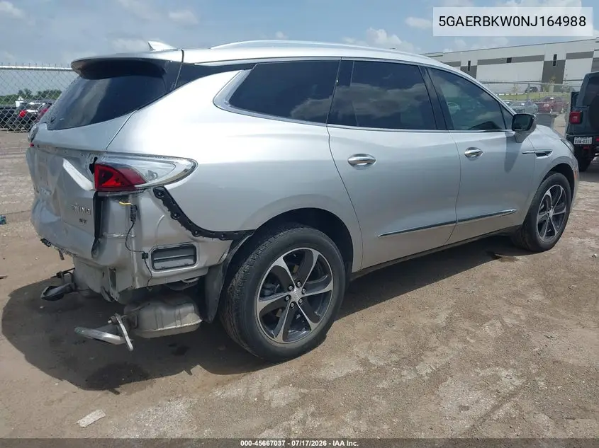 2022 Buick Enclave Fwd Essence VIN: 5GAERBKW0NJ164988 Lot: 45667037