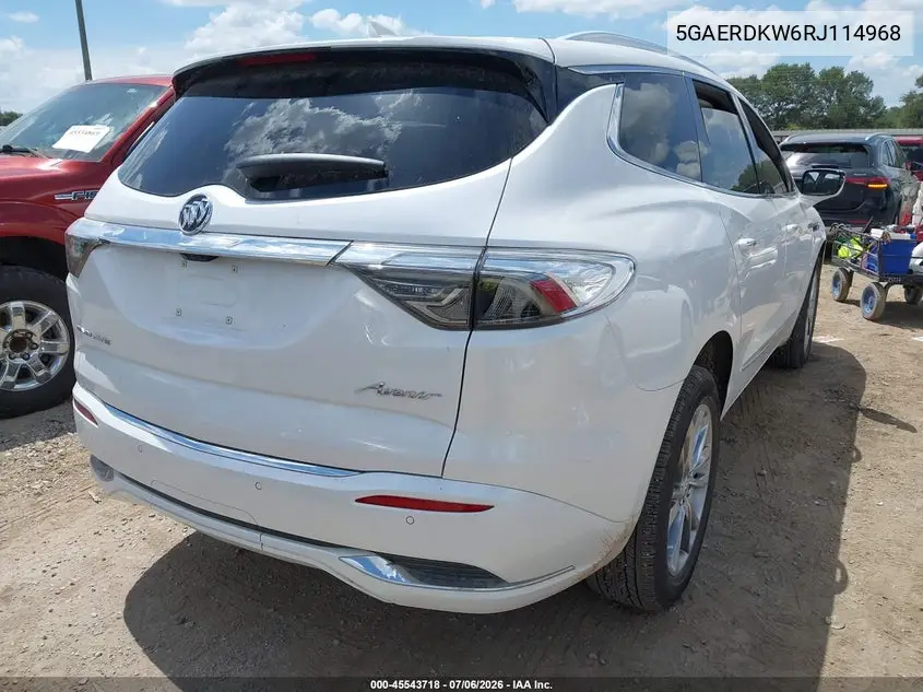 2024 Buick Enclave Avenir Fwd VIN: 5GAERDKW6RJ114968 Lot: 45543718