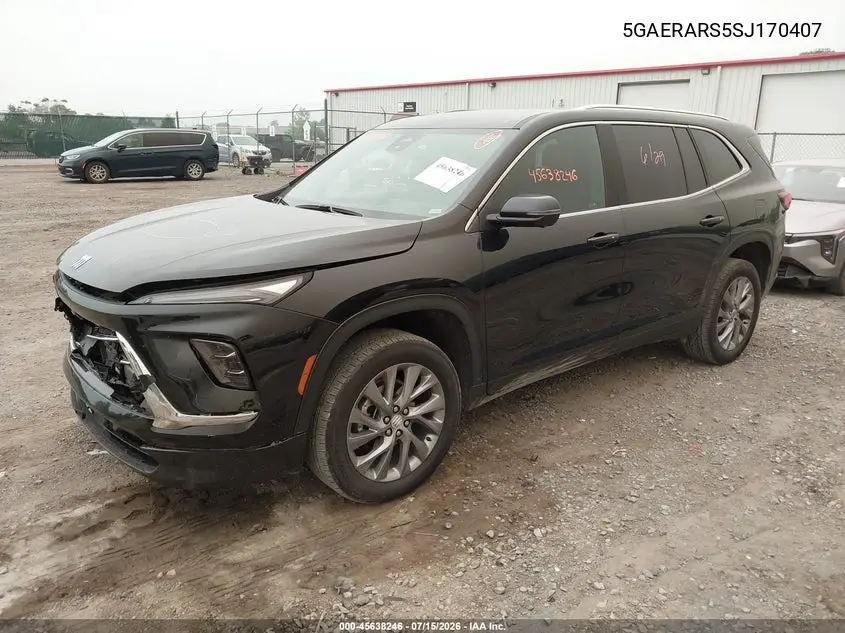 2025 Buick Enclave Preferred Fwd VIN: 5GAERARS5SJ170407 Lot: 45638246