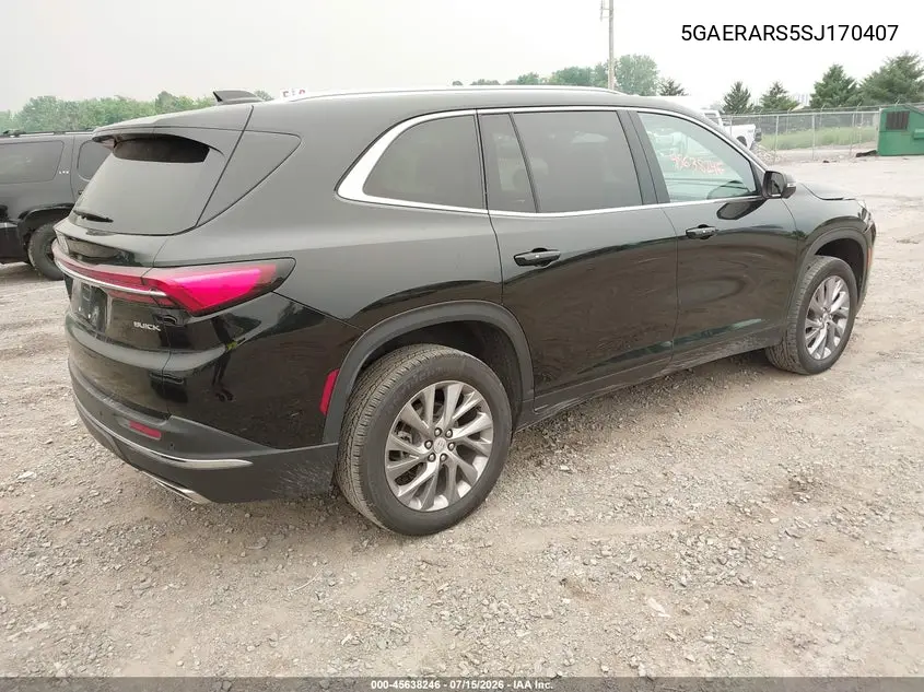 2025 Buick Enclave Preferred Fwd VIN: 5GAERARS5SJ170407 Lot: 45638246
