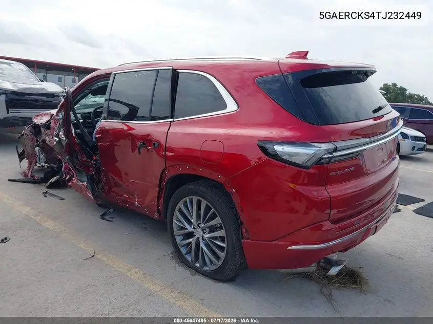 2026 Buick Enclave Avenir Fwd VIN: 5GAERCKS4TJ232449 Lot: 45647495