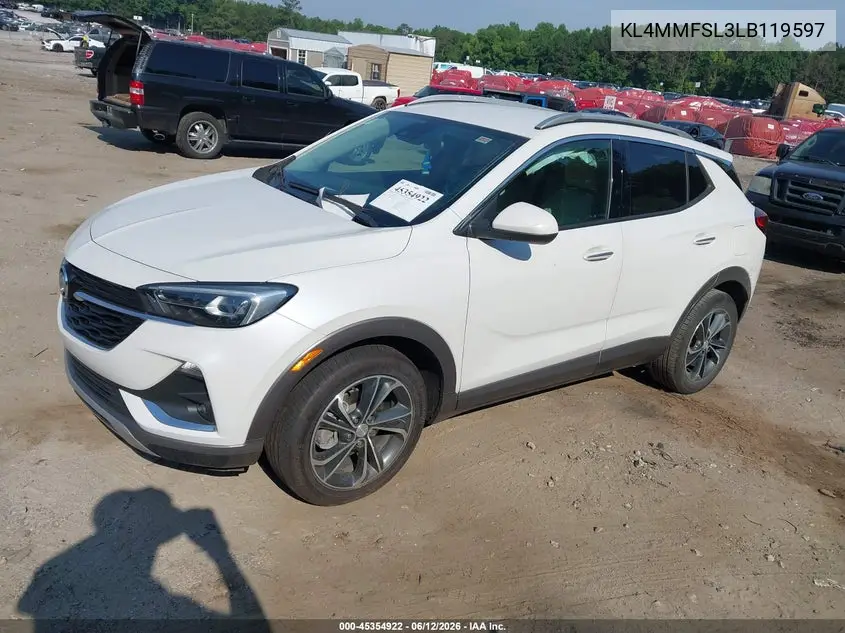 2020 Buick Encore Gx Fwd Essence VIN: KL4MMFSL3LB119597 Lot: 45354922