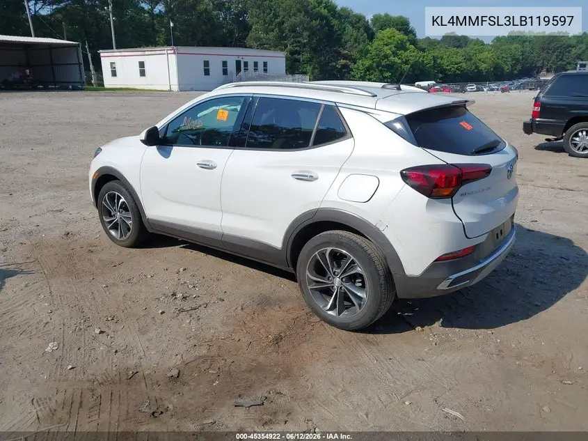 2020 Buick Encore Gx Fwd Essence VIN: KL4MMFSL3LB119597 Lot: 45354922