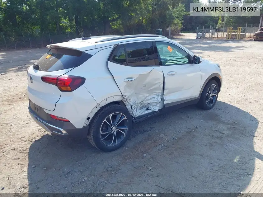 2020 Buick Encore Gx Fwd Essence VIN: KL4MMFSL3LB119597 Lot: 45354922