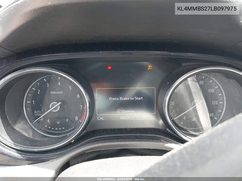 2020 Buick Encore Gx Fwd Preferred VIN: KL4MMBS27LB097975 Lot: 45529441