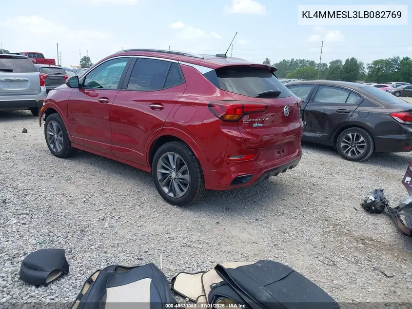 2020 Buick Encore Gx Awd Select VIN: KL4MMESL3LB082769 Lot: 45531053