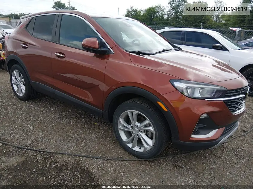 2020 Buick Encore Gx Awd Preferred VIN: KL4MMCSL2LB094819 Lot: 45546352